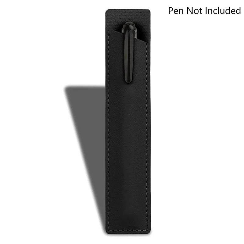 Portable Solid Color PU Leather Pen Case Advertising Gift Pencil Bag Fountain Pen Ballpoint Pen Scratch-resistant Pen Case