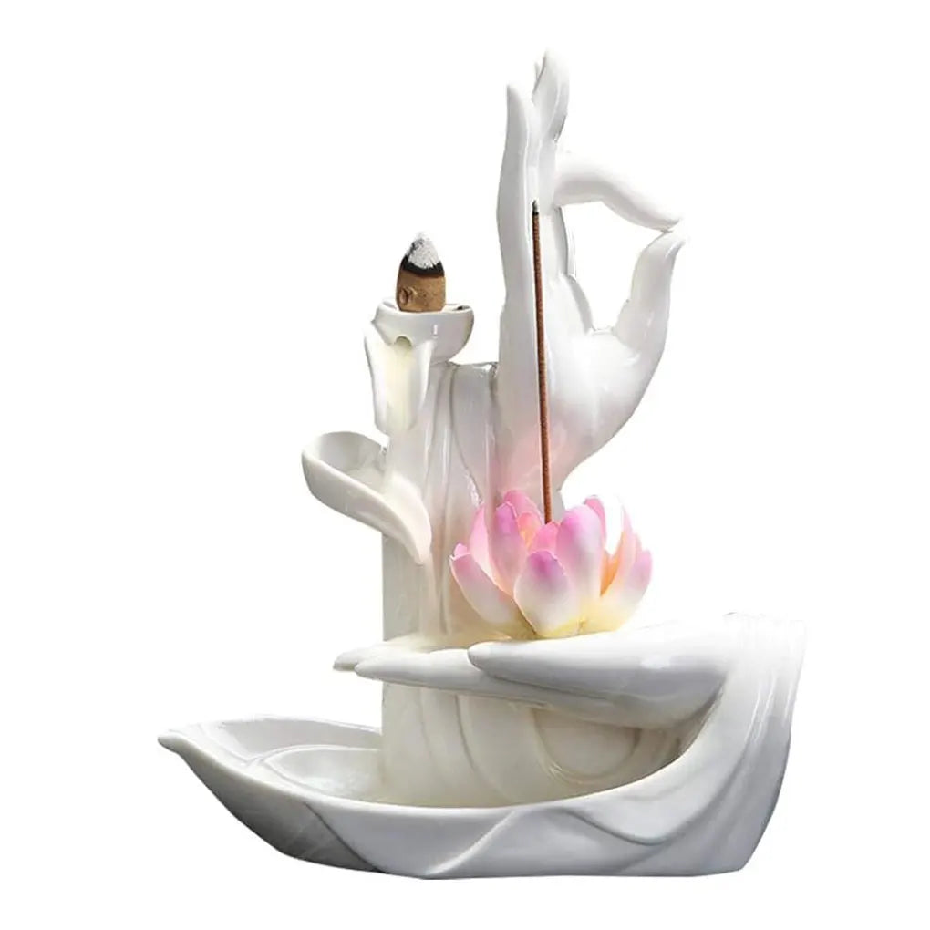 Ceramics Sturdy And Durable Backflow Incense Holder For Reliable Experience Unique Incense Holders white porcelain