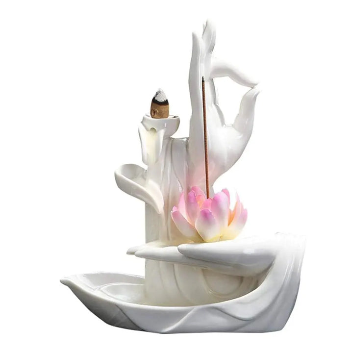 Ceramics Sturdy And Durable Backflow Incense Holder For Reliable Experience Unique Incense Holders white porcelain
