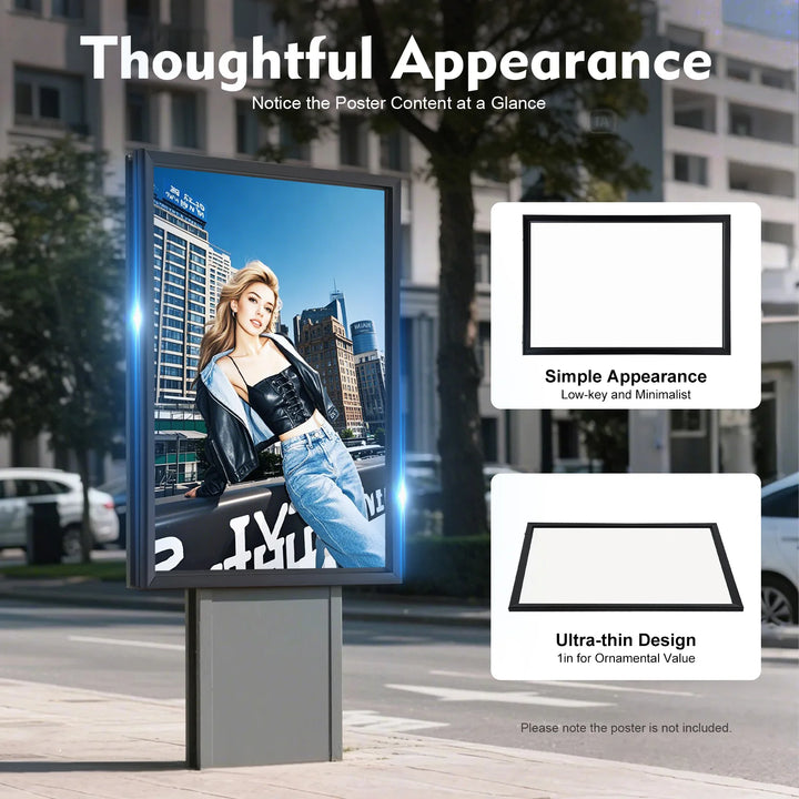 18W NEW LED Backlit Movie Poster Advertising Display Art Picture Frame Light Box