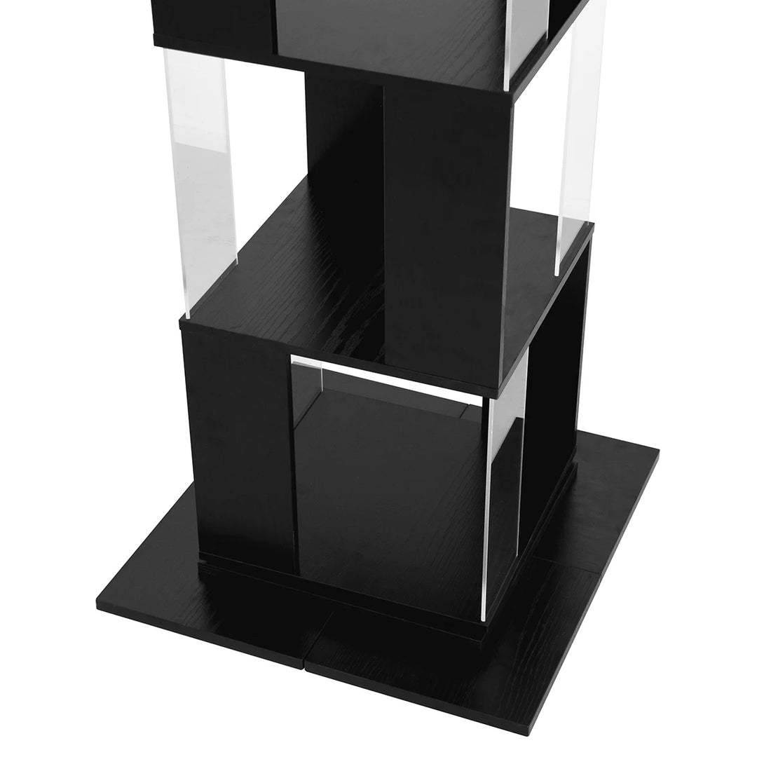 360° Rotating 5-Tier/6-Tier Bookshelf Tower, Floor Standing Wood Narrow Organizer Bookcase For Bedroom Living Room Study Room