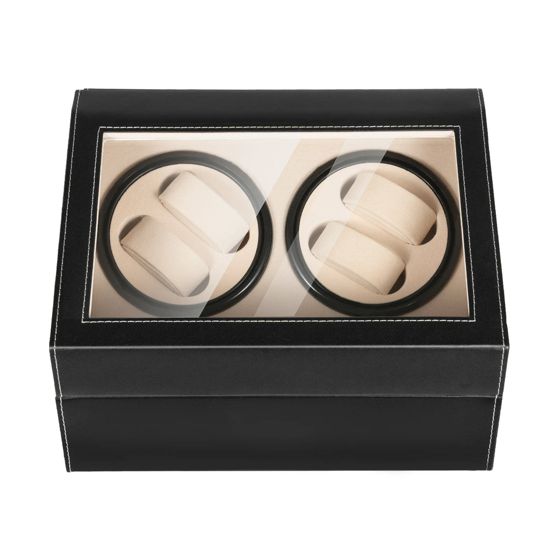 4+6 Watch Winder Automatic Watches Shaker PU Leather Mechanical Watch Box Watch Jewelry Display Box Storage Case