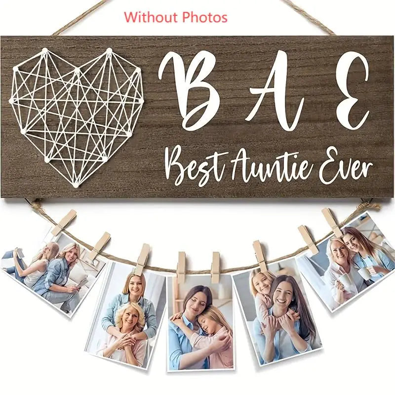 Wooden Photo Holder Mothers Birthday Gifts for Mom Aunt Picture Frame Mother-in-Law Gifts Mom Photo Holder Mothers Day Gifts