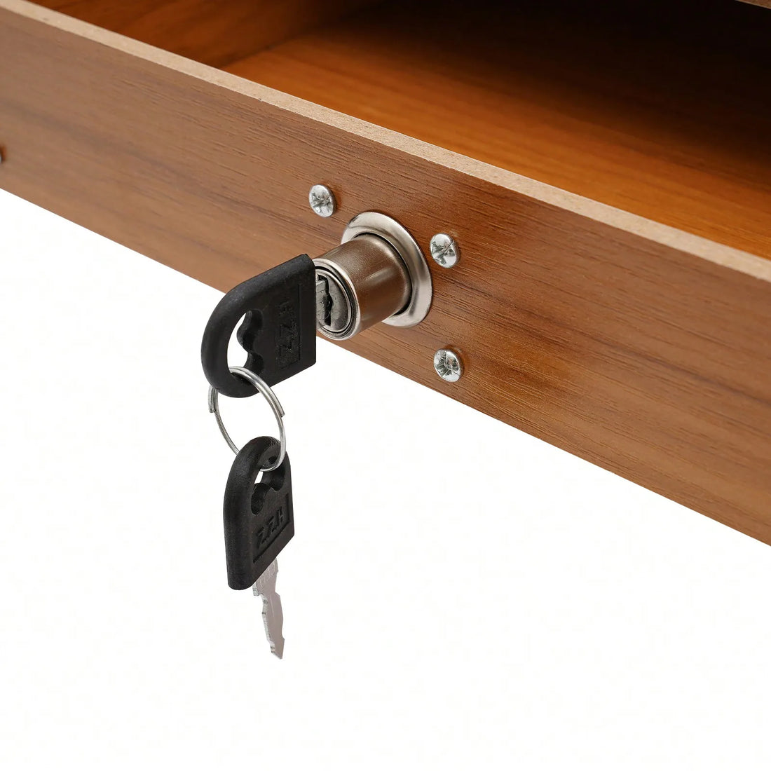 Monitor Stand With Lockable Drawer,Computer Desk Organizer With Mobile Phone Holder For Laptop,Computer