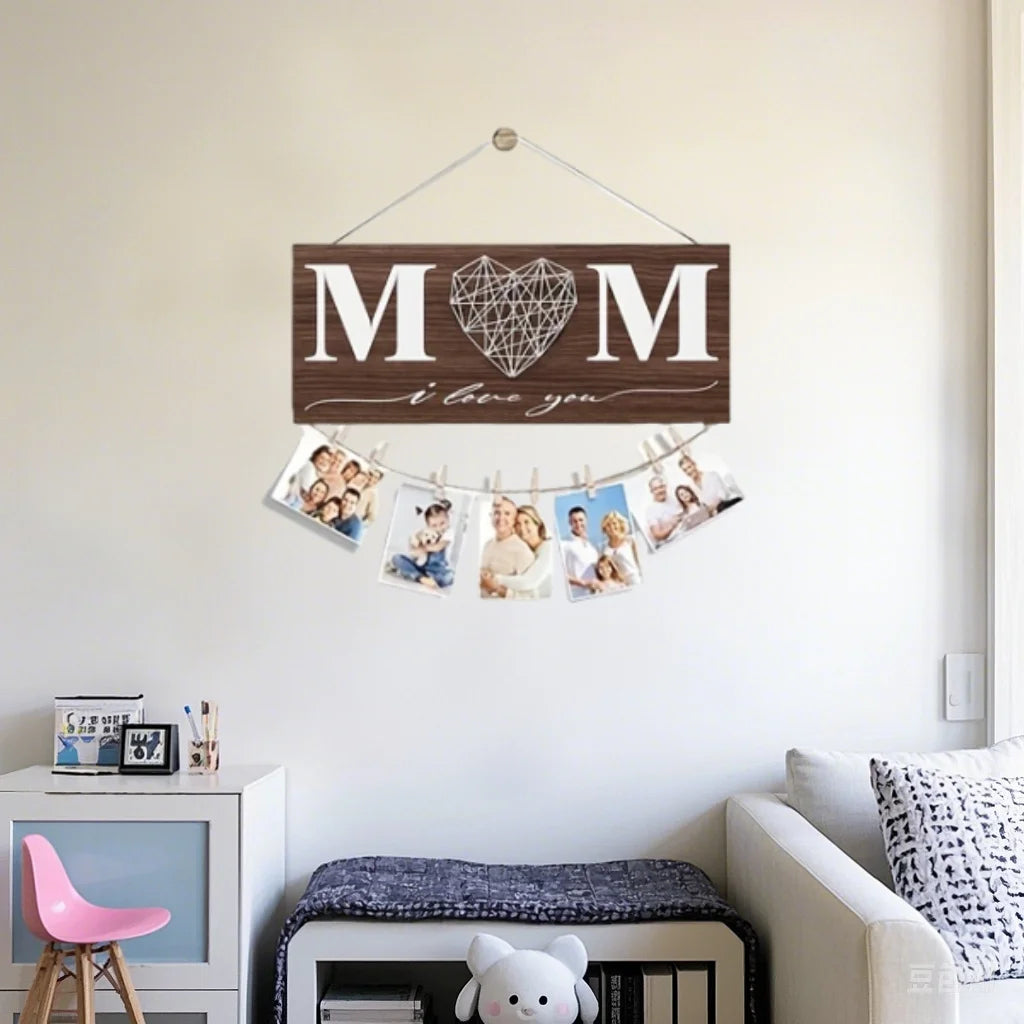 Wooden Photo Holder Mothers Birthday Gifts for Mom Aunt Picture Frame Mother-in-Law Gifts Mom Photo Holder Mothers Day Gifts