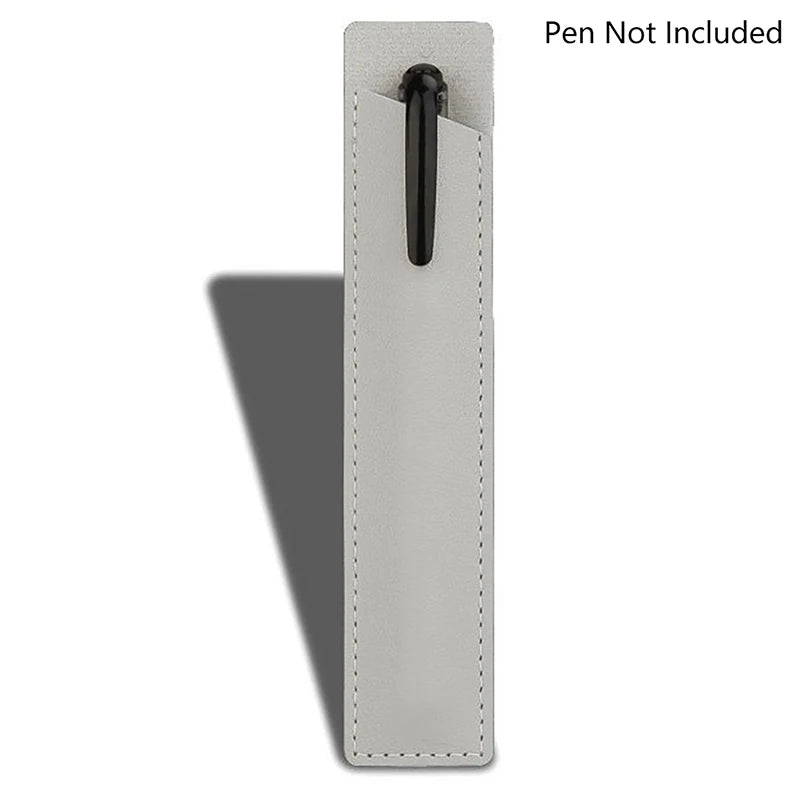 Portable Solid Color PU Leather Pen Case Advertising Gift Pencil Bag Fountain Pen Ballpoint Pen Scratch-resistant Pen Case