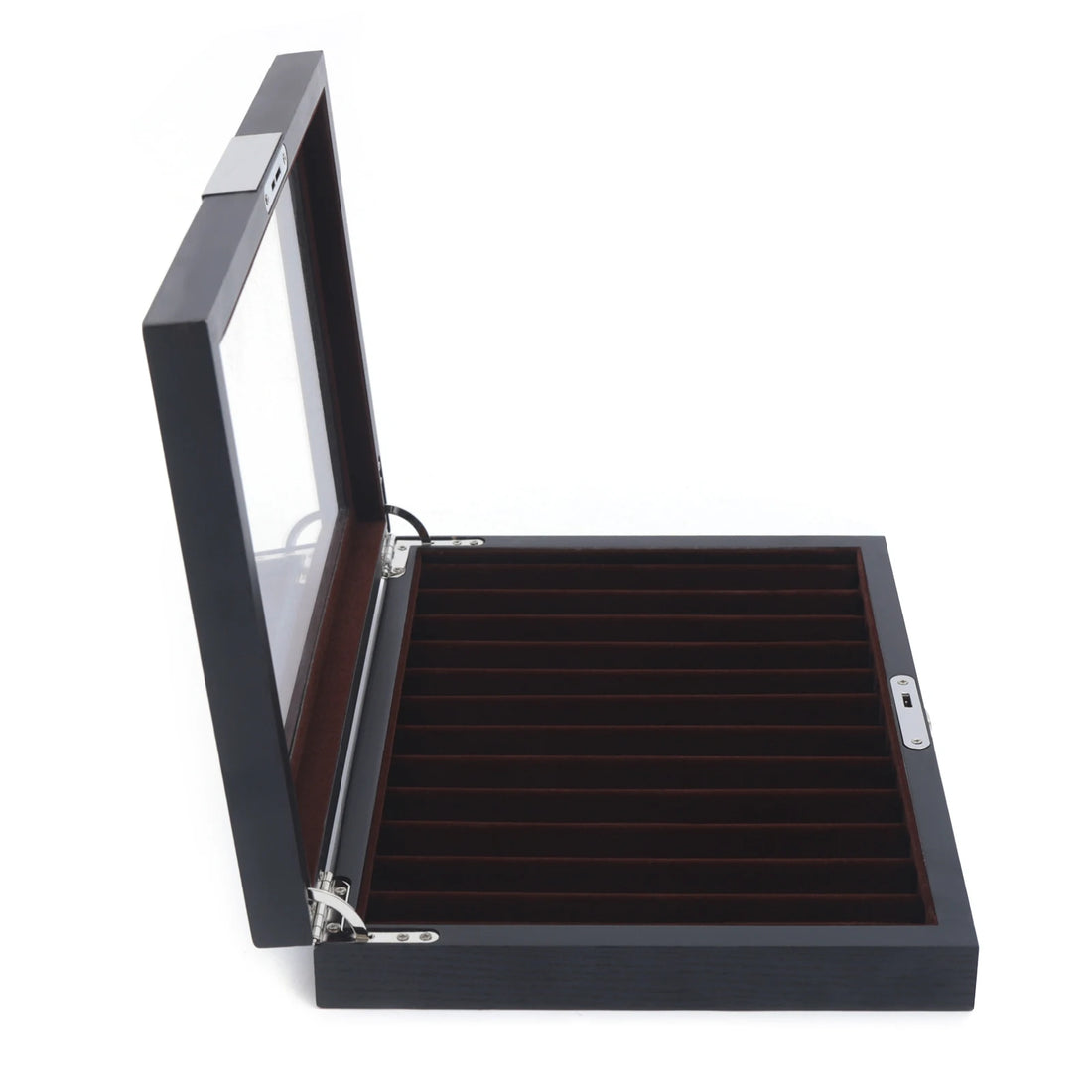 Wood Pen Display Box Luxury Fountain Pen Collector 12 Slot Pen Storage Organizer Case with a Key