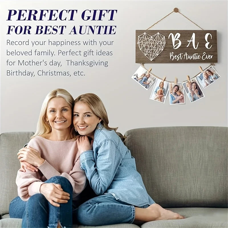 Wooden Photo Holder Mothers Birthday Gifts for Mom Aunt Picture Frame Mother-in-Law Gifts Mom Photo Holder Mothers Day Gifts