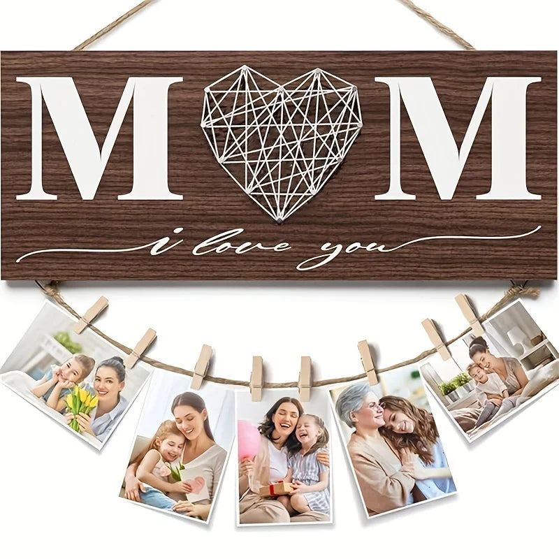 Wooden Photo Holder Mothers Birthday Gifts for Mom Aunt Picture Frame Mother-in-Law Gifts Mom Photo Holder Mothers Day Gifts