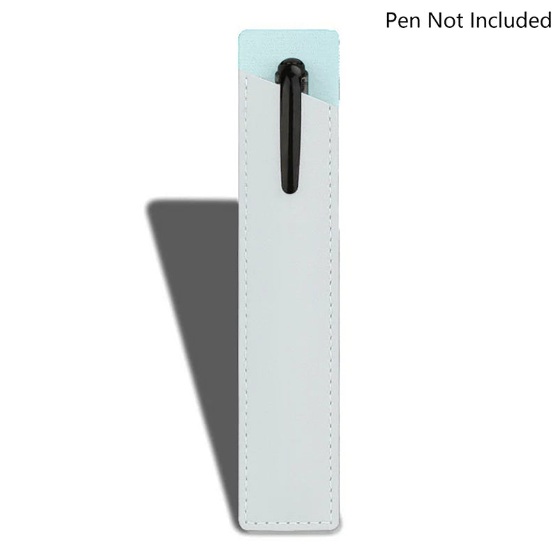 Portable Solid Color PU Leather Pen Case Advertising Gift Pencil Bag Fountain Pen Ballpoint Pen Scratch-resistant Pen Case