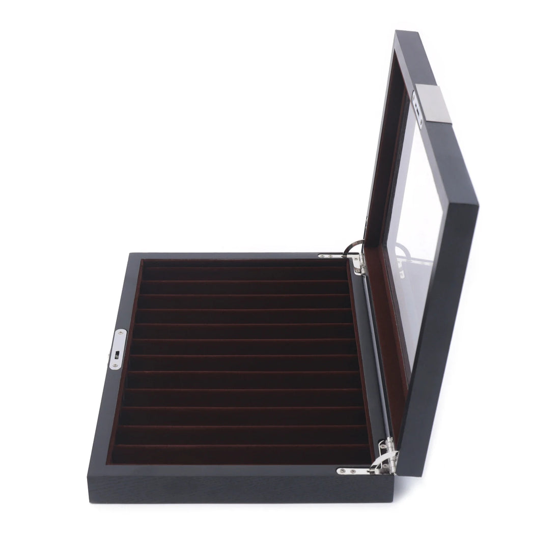Wood Pen Display Box Luxury Fountain Pen Collector 12 Slot Pen Storage Organizer Case with a Key