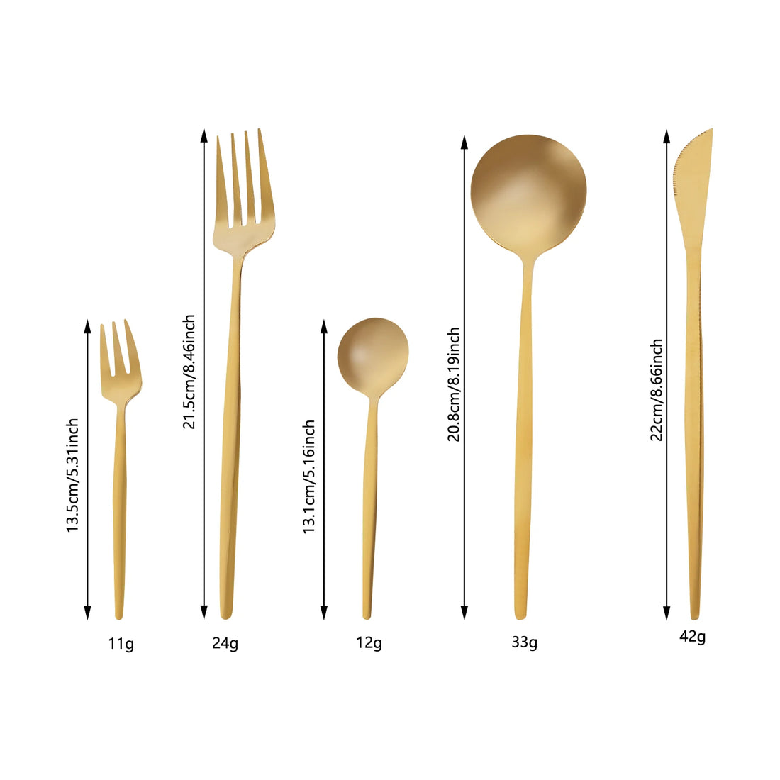 90PCS Stainless Steel Gold Dinnerware Set Flatware Cutlery Set Utensils Set for Home Restaurant