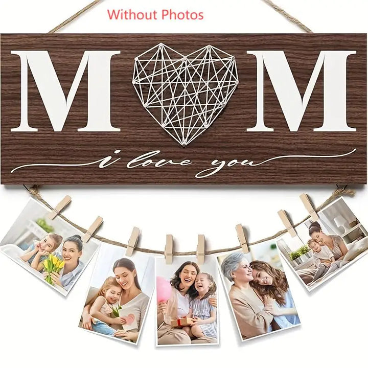 Wooden Photo Holder Mothers Birthday Gifts for Mom Aunt Picture Frame Mother-in-Law Gifts Mom Photo Holder Mothers Day Gifts
