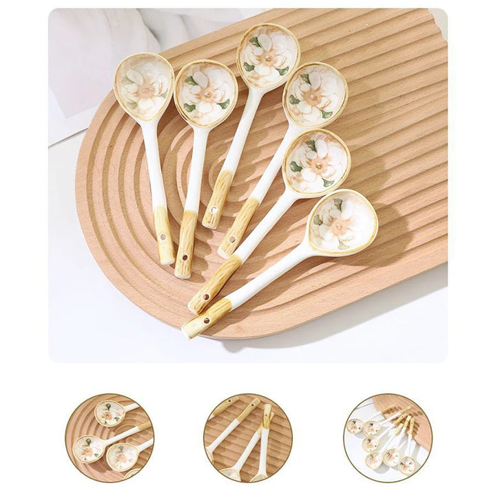 Ramen Bowls And Spoons Creative Ceramics Anti-scald Instant Noodle Bowl Cute Bowl Pretty Bowl