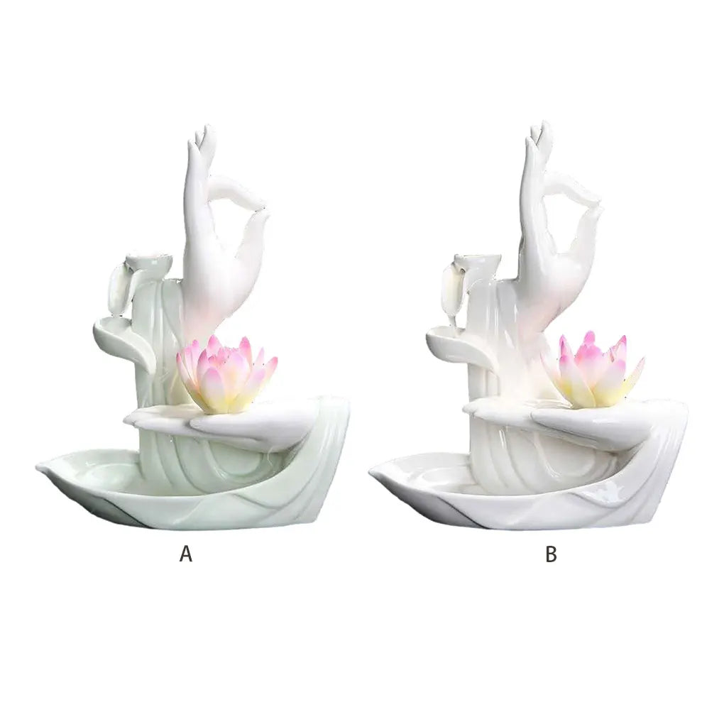 Ceramics Sturdy And Durable Backflow Incense Holder For Reliable Experience Unique Incense Holders white porcelain