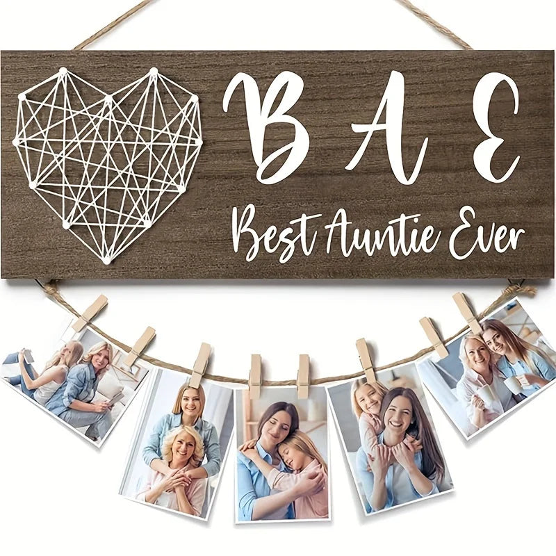 Wooden Photo Holder Mothers Birthday Gifts for Mom Aunt Picture Frame Mother-in-Law Gifts Mom Photo Holder Mothers Day Gifts