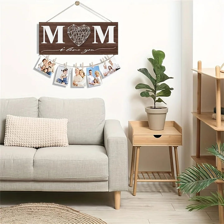 Wooden Photo Holder Mothers Birthday Gifts for Mom Aunt Picture Frame Mother-in-Law Gifts Mom Photo Holder Mothers Day Gifts